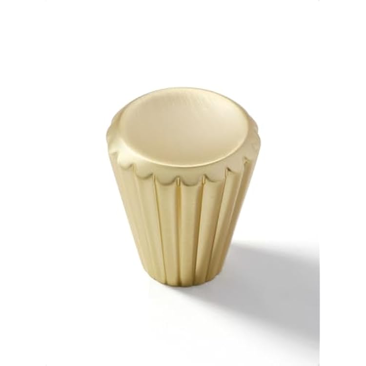 10 Pack Gold Cabinet Knobs Brushed Brass Round Dresser Knobs Kitchen Cupboard Bathroom Drawer Knobs Cabinet Hardware Zinc Alloy