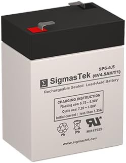 FirstPower FP650 Replacement Battery - 6 Volt 4.5 AH F1 Terminal by SigmasTek