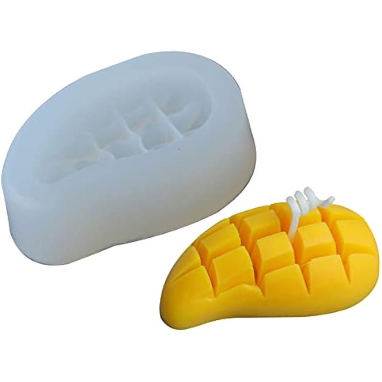 Silicone Fondant Molds Exquisite Mango-Shape Handmade Candle Resin Cake Decorating Tools for Kitchen