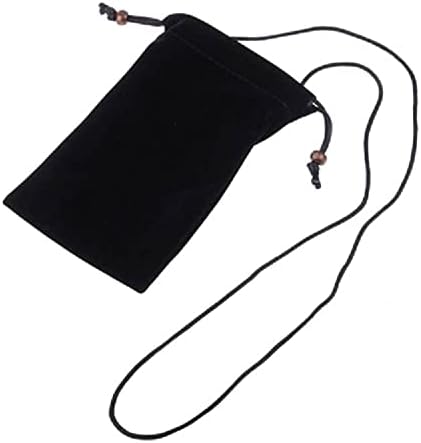 Case Cover with Chain and Loop Closure Soft Cloth Flannel Carry Bag for Gree Tosot G7 (2021) - Black