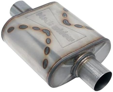 Black Widow Exhaust - Race Venom 3" Center/Center Muffler - #BW0010-C