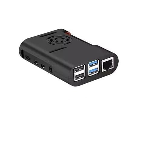 Raspberry Pi 4 Fan Case-Black
