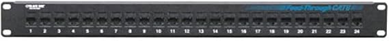 Black Box CAT6 Feed-Through Patch Panel, UNSHIELDE