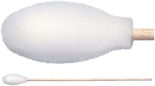 Texwipe Swab - Wood Handle Material and Cotton/Polyurethane Foam Head Material - 154 mm Length - TX720B [PRICE is per BAG]