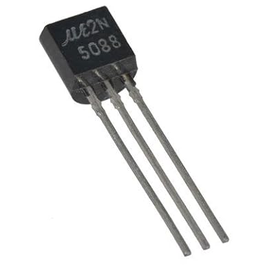 2N5088 Transistor, 2N5088 - BJT NPN, Silicon Amplifier, 30V, 0.05A (Pack of 20)