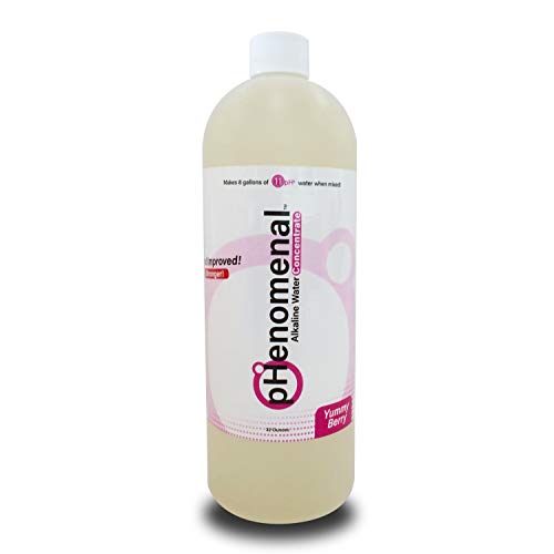 Phenomenal Alkaline Water Concentrate, Makes 8 Gallons of 11pH Yummy Berry 32 Oz Concentrate