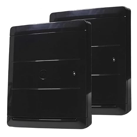 (Pair) Gas and Electric Meter Box Covers - Weather-Resistant Overboxes for DIY Repairs - Protect and Enhance Your Meters - Durable Meter Box Protection - (Black)