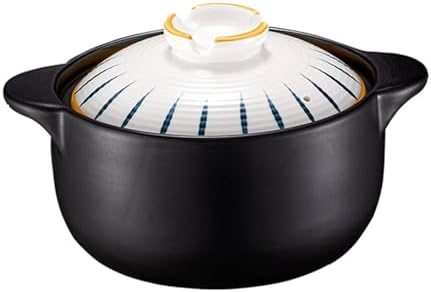 Ceramic Casserole Pot, Hand-Painted and High-Temperature Resistant, Ideal for Claypot Rice, Slow Cooking, and Braising