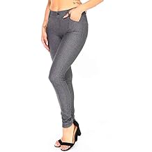 ICONOFLASH Women's Stretch Jeggings with 5 Pockets Pull On Skinny Jean Leggings (Available in Plus Size)