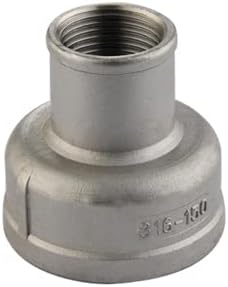 2 1/2" X 1" 316 Stainless Steel Class #150 Threaded Reducing Bell Coupling