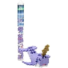 PLUS PLUS Narwhal - 3D Puzzle Building Block Set Tube, Mini Interlocking Pieces - Fun Stem Toys for Kids