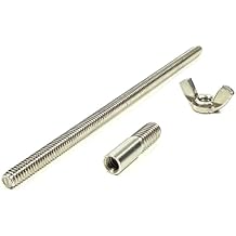 8" Air Cleaner Stud+Wing Nut+1/4"-20 to 5/16" Adapter Kit For Holley Edelbrock Carburetor