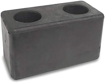 1x Buffers USA Molded Rubber Bumper Dock Buffer 6x3x3 for Chassis/Trailers/Truck/Flatbed/Reefer with Steel Washer (4502-1276)