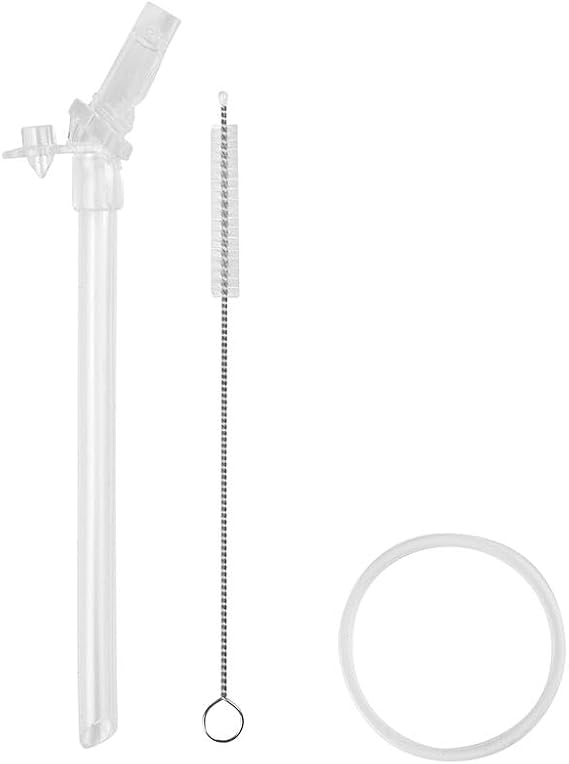 BEABA Silicone Straw Sippy Cup Straw Kit, Replacement Straw for Stainless Steel Sippy Cup + Straw Sippy Cup