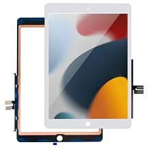 LMQ for iPad 7/8 (7th 8th Gen) Screen Replacement Digitizer 10.2"(A2197,A2198,A2200,A2270,A2428,A2429,A2430) for iPad 7/8 Screen Replacement Parts(NO LCD),+Home Button+Pre-Installed White