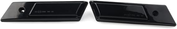 FSFY 2Pcs Dynamic Sequential Blink LED Side Marker Light Fit for BMW 3 5 7 Series E36 E34 E32, Smoked Black Lens