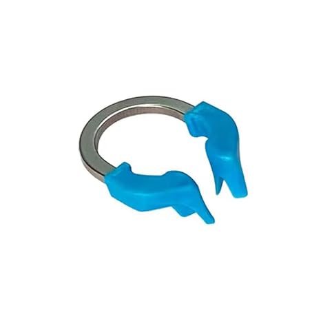 Dental Sectional Matrix System, Autoclavable Sectional Contoured Matrix Bands, Nickel Titanium Clamp Ring Resin Holder Clip Ring (1Pcs Light Blue Ring)