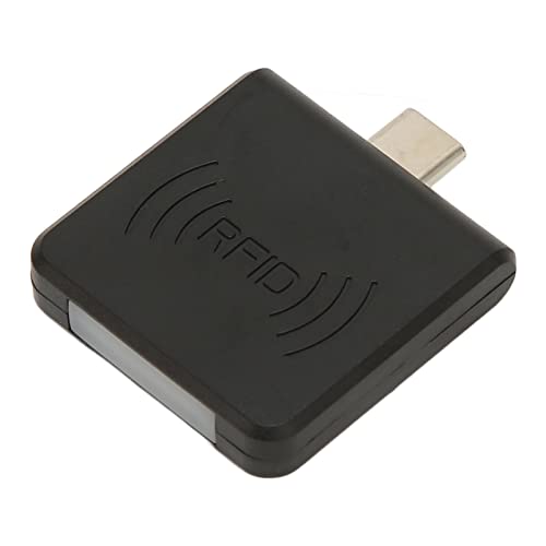 Square Card Reader, Type C Interface Credit Card Reader, Plug and Play Card Reader for Smartphone with Built-in Buzzer for Mobile Payment and ID Reading