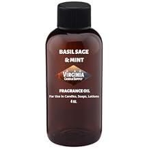 Basil Sage & Mint Type Fragrance Oil (Our Version of The Brand Name) (4 oz Bottle) for Candle Making, Soap Making, Tart Making, Room Sprays, Lotions, Car Fresheners, Slime, Bath Bombs, Warmers