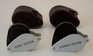 Jadeite/Chelsea Filter + Ruby Filter for gem Testing Gemstones. 2 Items Bundle!