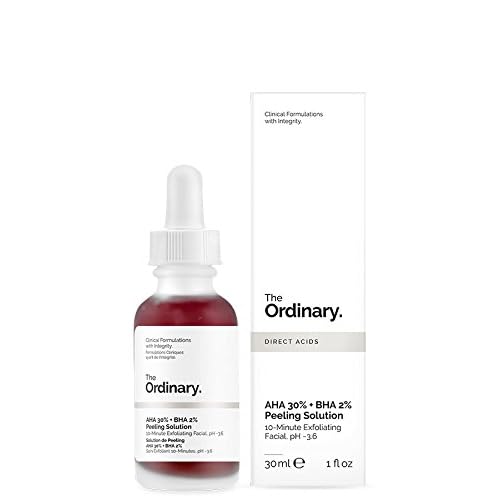 The Ordinary AHA 30%  BHA 2% Peeling Solution, 1.0 fl oz 30 ml, Genuine Canadian Product, Skin Care Brand