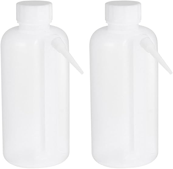 ULTECHNOVO 500Ml Wash Bottle Wide Mouth Lab Squeeze Bottle Set of 2 for Precise Washing and Filling in Scientific and Industrial Use