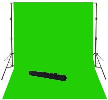 ePhoto 10 feet X 20 feet Large Chromakey Chroma Key Green Screen Support Stands Carrying Case Kit for Video Film Photography Studio by Ephoto INC 901+10x20Green