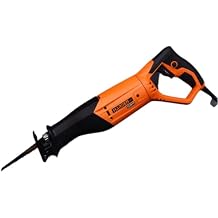 900W Reciprocating Saw 110V - Rotatable Handle, 2800 RPM, Wood Cutting Blade, FCC Approved - Includes Carbon Brushes, Saw Blade - Color Box Packaging