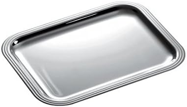 Christofle 04200120 Albi Silver Plated Rectangular Tray, Medium