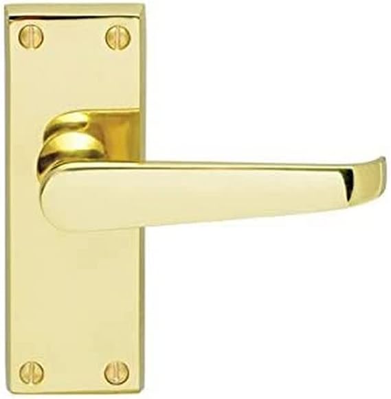 Carlisle Brass CBV31/BP Traditional Victorian Straight Door Handle, 120 x 40 mm