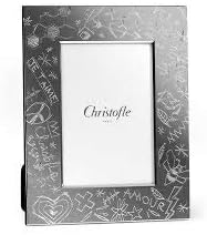 Christofle Graffiti Silver-Plated 4x6 Picture Frame #4256091
