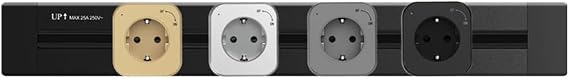Electrical Socket Surface Power Track Tabletop Removable Wall Mounted