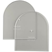 CAKESAFE - Large Arch Disk Set-Unique Shaped Acrylic Disks for Cake Decorating