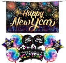 KatchOn Neon New Years Decorations 2026 Set, Pack of 10