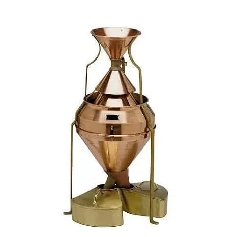 Boerner Seed Grain Sample Divider, Copper and Brass Construction, Conical Funnel Design
