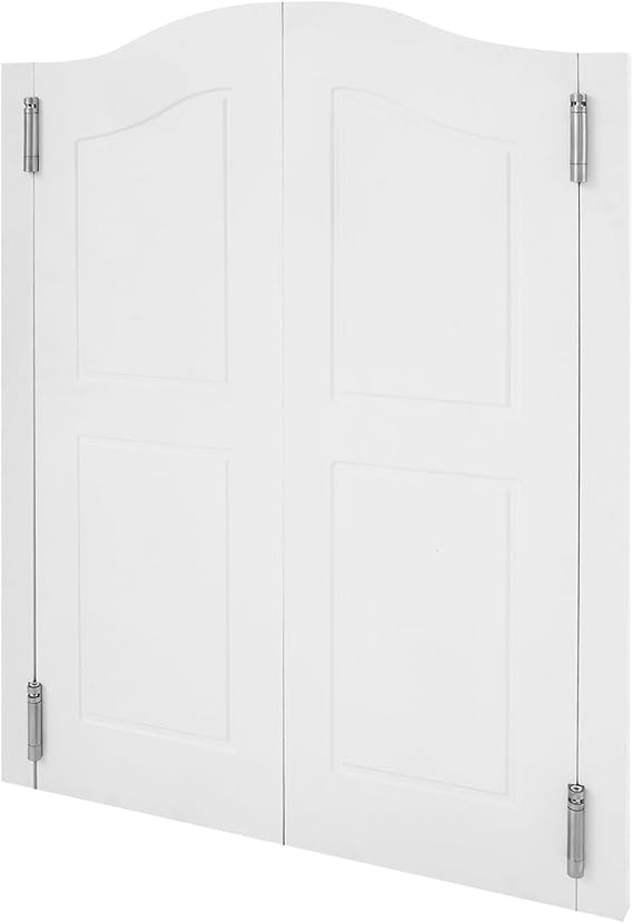 Swinging Doors Saloon Doors Pine Wood Partition Door with Stainless Steel Hinges 29.92 * 42.12in Easy Installation Half Bar Door for Houses, Kitchens, Cafes, Clubs (2-Half, White)