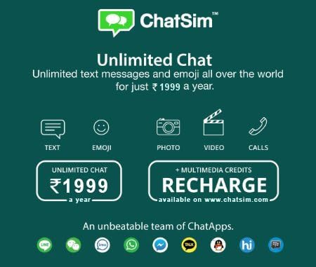 Unlimited - Global SIM Card to Chat with Whatsapp, Telegram and Other ChatApps in Over 150 Countries