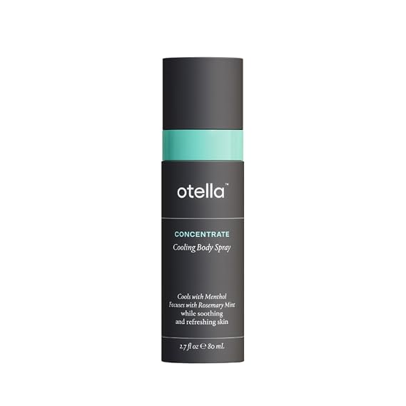 Otella Cooling Body Spray with Menthol and Rosemary Mint, 2.7 oz. | Immediate Heat Relief Lasting 30 Minutes | Anytime Body Cooling | TSA Approved | Gluten Free | Vegan | Paraben Free