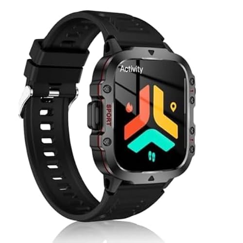 Blood Pressure Watch for Men,IP68 Waterproof Smartwatch for AndroidiOS, Black