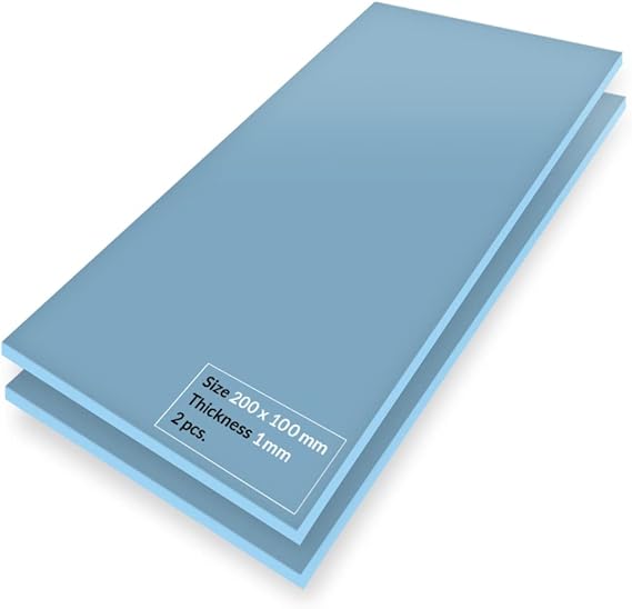 ARCTIC TP-3: Superior Performance Thermal Pad, 200 x 100 x 1.0 mm (Stackable up to 2.0 mm Without Loss of Performance), 2 Pieces - High Performance, Particularly Soft, Ideal Gap Filler, Bridge