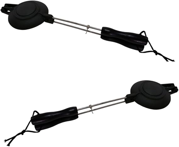 Lifespace Cast Iron Jaffle Irons/Pie or Sandwich Maker - 2 Pack