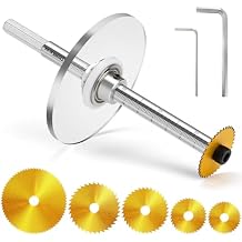 Inside Pipe Cutter for PVC Pipe, Cutter Tool Set with Scale Adjustable Depth Gauge, 5PCS Saw Blades and Hex Shank, Internal Plastic ABS Pipe Cutter Set
