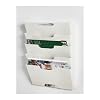 Ikea Kvissle Wall Magazine File Rack White Metal