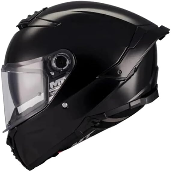 MT Helmets Thunder 4 SV Parlak Siyah Kask - ECE 22.06 Sertifikalı, Güneş Vizörlü, Full Face Kapalı Motosiklet Kaskı