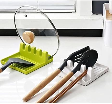 Lirazon Countertop Spoon Bucket Base, Pot Lid Holder, Dirty Spoon Holder Scoop