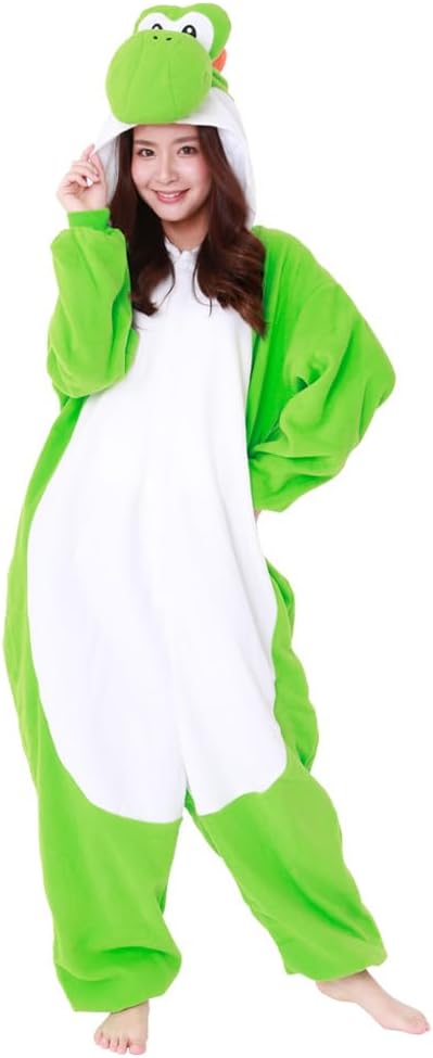 SAZAC Kigurumi Super Mario Bros. Yoshi - Onesie Jumpsuit Halloween Costume