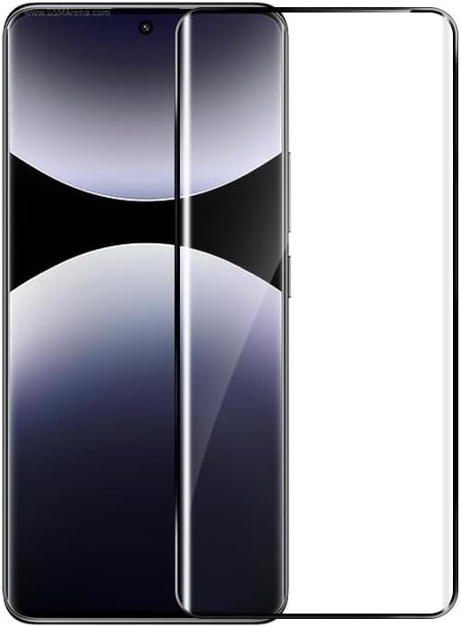 Elfia Xiaomi Redmi Note 14 Pro Plus ile Uyumlu Ekran Koruyucu Tam Kapatan Pet, Siyah