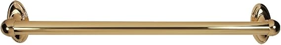 Alno A8022-24-PB Classic Traditional Grab Bars, Polished Brass