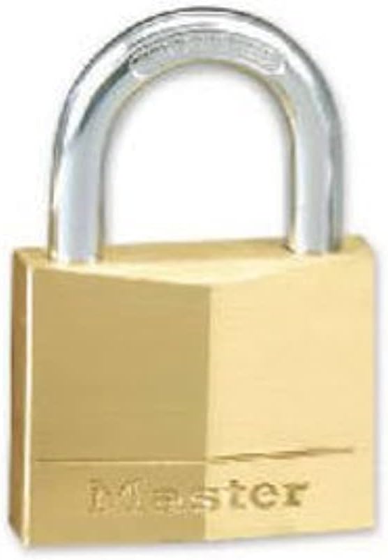 Master Lock 130D Solid Brass Padlock, 1-3/16-inch