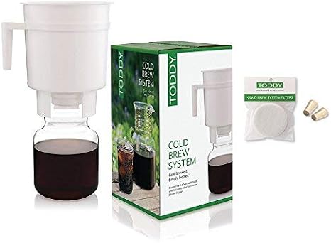 Toddy Cold Brew Coffee Maker System with Extra Filters and Silicone Stoppers Bundle